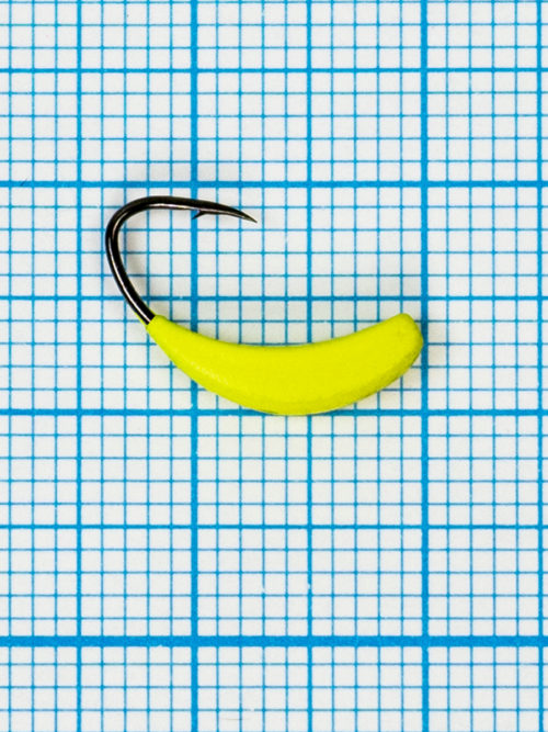 Мормышка Банан Квадратный (Banana Quattro) 0,75/8, жёлтый Fluo +