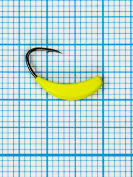 Мормышка Банан Квадратный (Banana Quattro) 0,75/8, жёлтый Fluo +