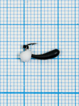 Мормышка Уралка Drops белый  (Uralka) 0,3/2, чёрный
