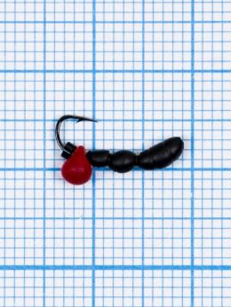 Мормышка Лесной Муравей Drops красный (Formica RUFA) 0,38/16, чёрный