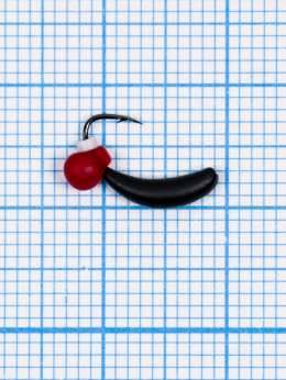 Мормышка Банан Drops красный  ( Banana) 0,39/4, чёрный