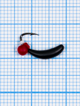 Мормышка Банан Drops красный ( Banana) 0,54/6, чёрный