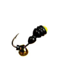 Мормышка Термит Drops бензин (Termite) 0,54/4, чёрно-желтый Fluo