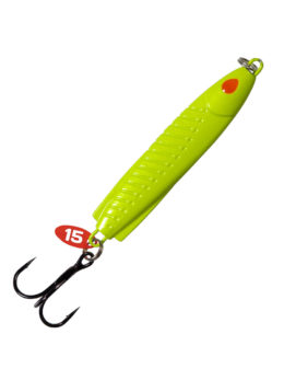 Блесна "Баллистик" Yellow Fluo 4,7см, вес 15гр, крючок тройник KUMHO № 6, в п/п пакете